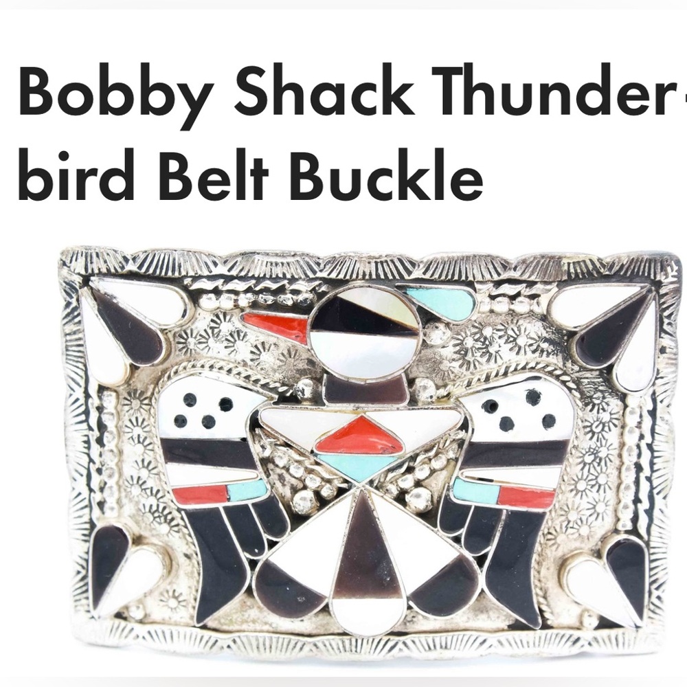 Native American Thunderbird Belt Buckle